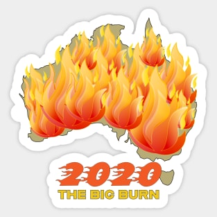 The big burn Sticker